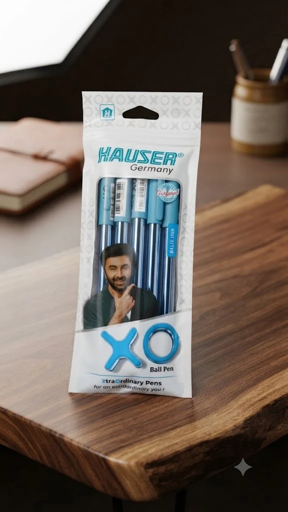 Hauser Xo Ball Pen Blue- Pack Of 5