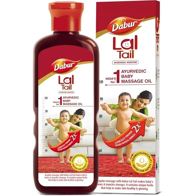 Dabur Lal Tail : Ayurvedic Baby Massage Oil- 500Ml