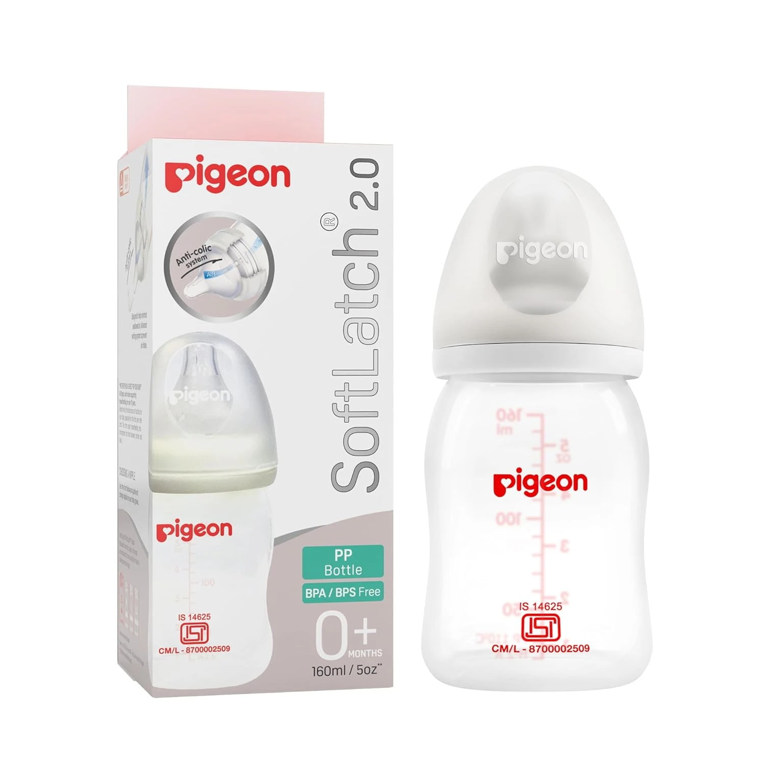 Pigeon Softlatch Feeding Bottle 160ML