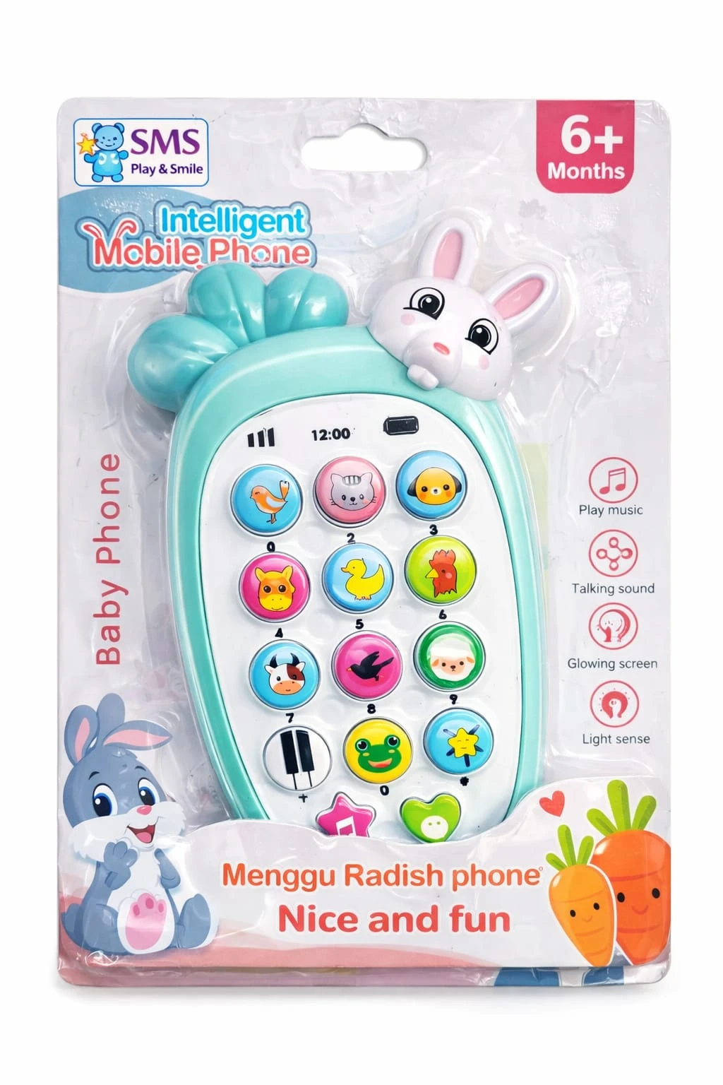 Rabbit Design Phone & Music Learning Toy | 20 Children's Songs