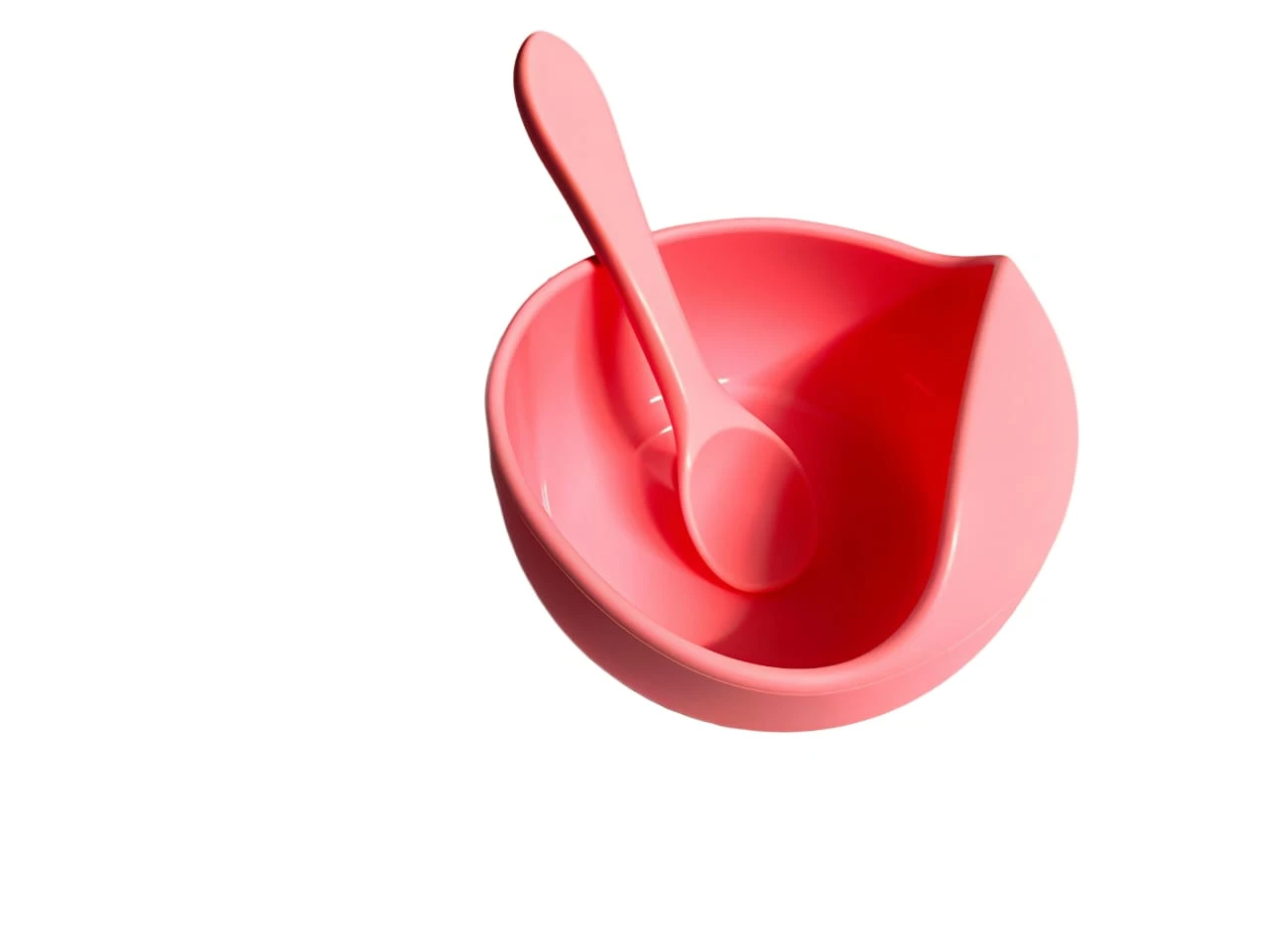 1 Pc BPA-Free Pink Silicone Baby Feeding Bowls