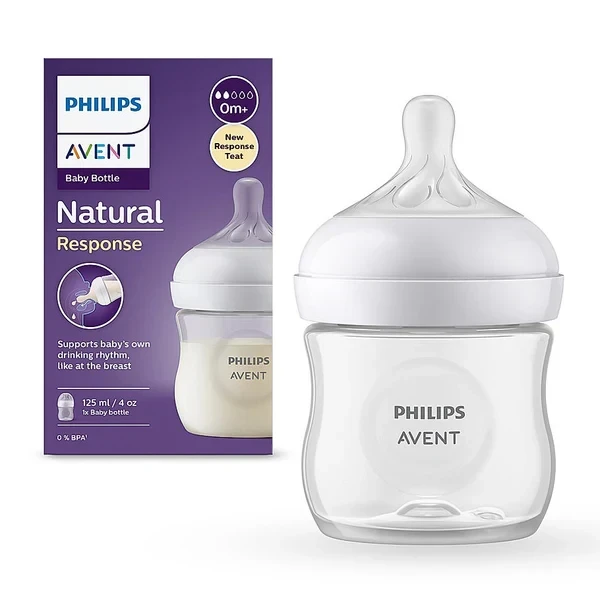 Philips Avent Natural Baby Feeding Bottle- | No.1 Brand Recommended by Moms 125ml