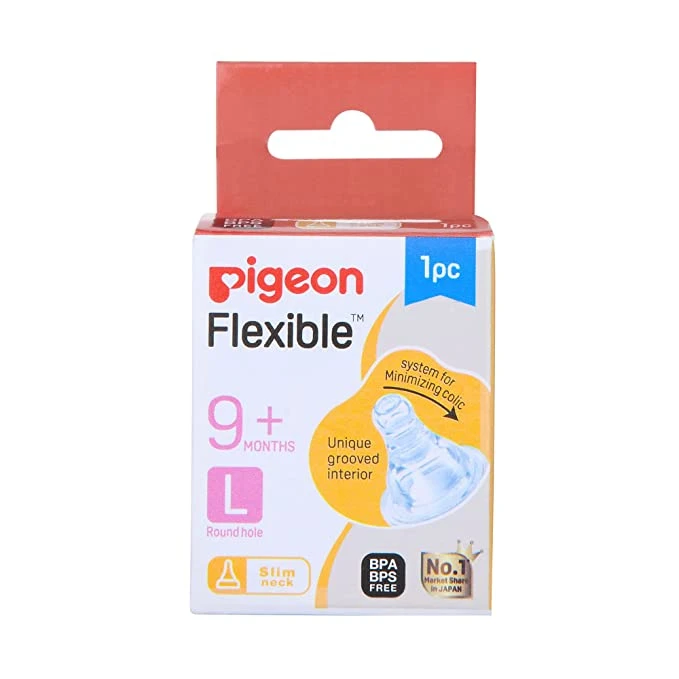 Pigeon Flexible Peristaltic Nipple 9+ Months