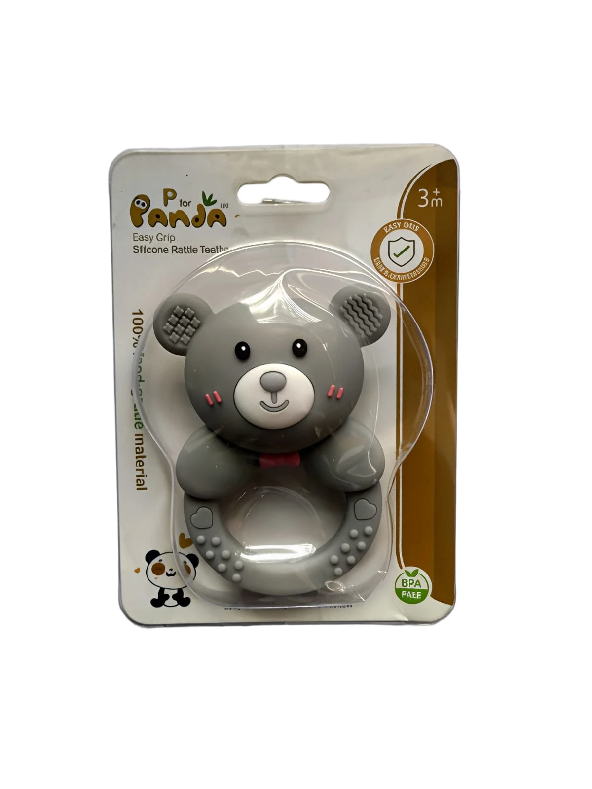 P for Panda Easy Grip Silicone Teethers