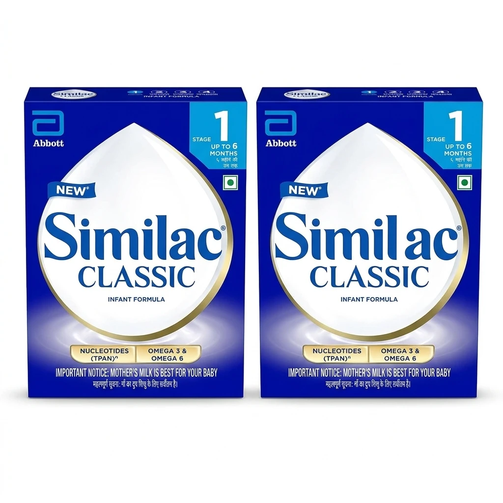 Similac Classic stage 1 Infant Formula (Up to 6 months)-400 g Box Pack Of 2