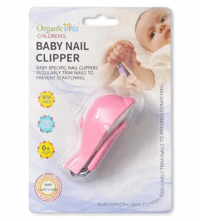 OrganicKidz Baby Nail Clipper | Safe & Gentle Nail Trimmer for Newborns & Infants (0+ Months) | BPA-Free
