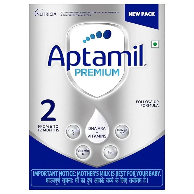 Aptamil Premium Infant Formula Milk Powder for Babies - Stage 2 (6-12 Months) 400gms