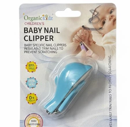 Organic Kidz Baby Nail Clipper | Safe, Precision Trim for Newborns (0+ Months) | BPA Free