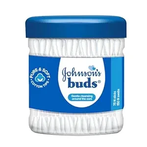 Johnson's Johnson Buds Gentle, 150 Swabs (White, 75 Count)