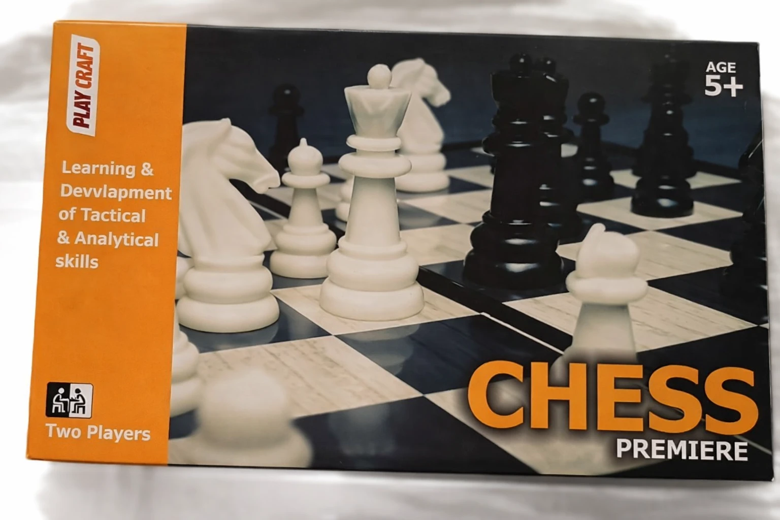 Chess Premiere Board Game Set, 2 Players, Educational Strategy Game for Ages 5+, Learning Tactical and Analytical Skills