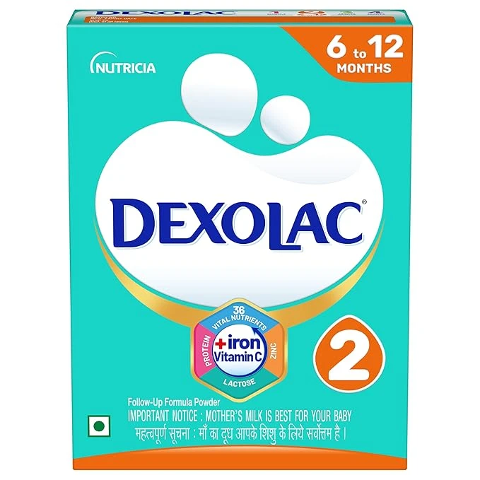 Dexolac Follow Up Infant Formula Milk Powder for Babies - Stage 2 (6 to 12 months)  - 400gmsk