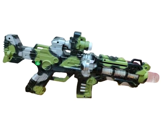 GOOYO SWAT Projector Gun Toy for Kids – Realistic Light, Sound & Flash Effects – Military Pretend Play Toy Gun with Laser Projector – Army Action Toy for Boys Ages 3+