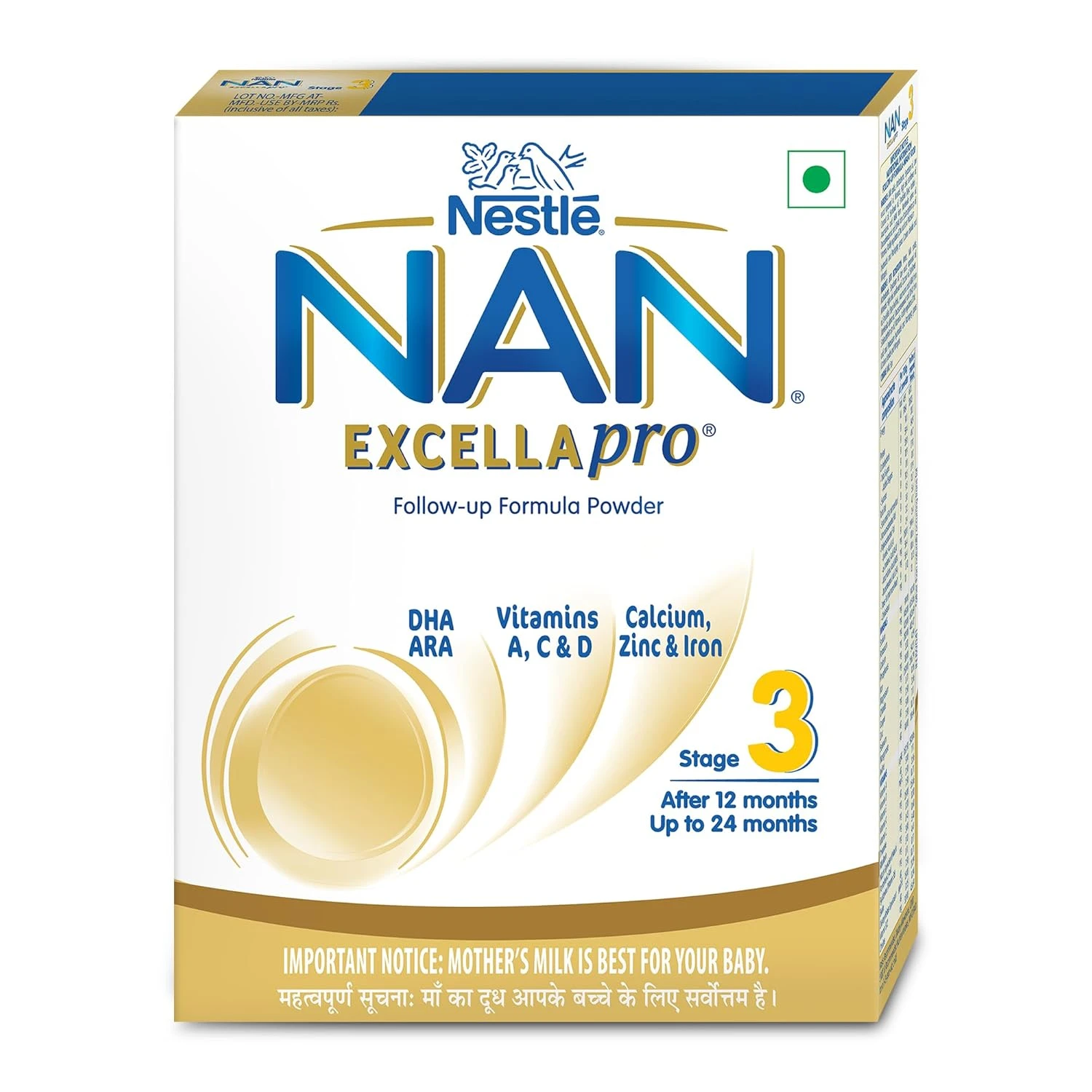NAN EXCELLAPRO Stage 3 Follow-Up Formula Milk Powder 400g