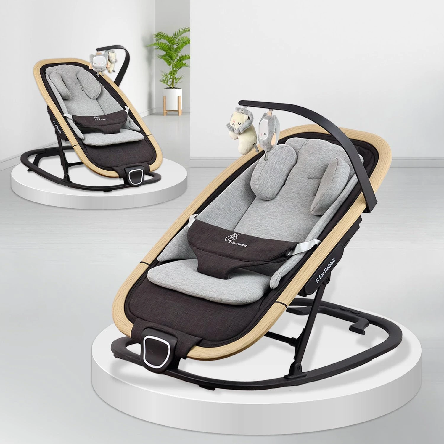 R for Rabbit Rock N Nap Bliss Baby Rocker & Bouncer 2-in-1