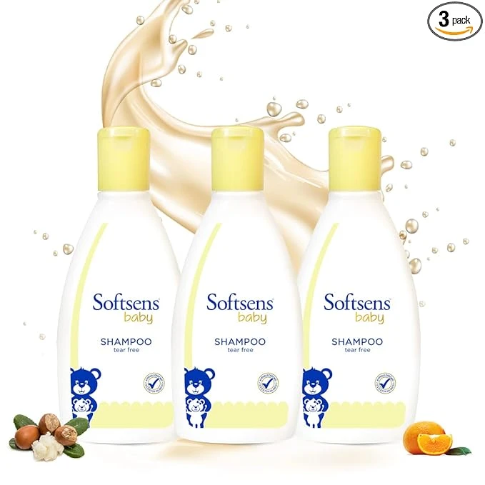 Softsens Baby Tear Free Shampoo (200ml x Pack of 3)