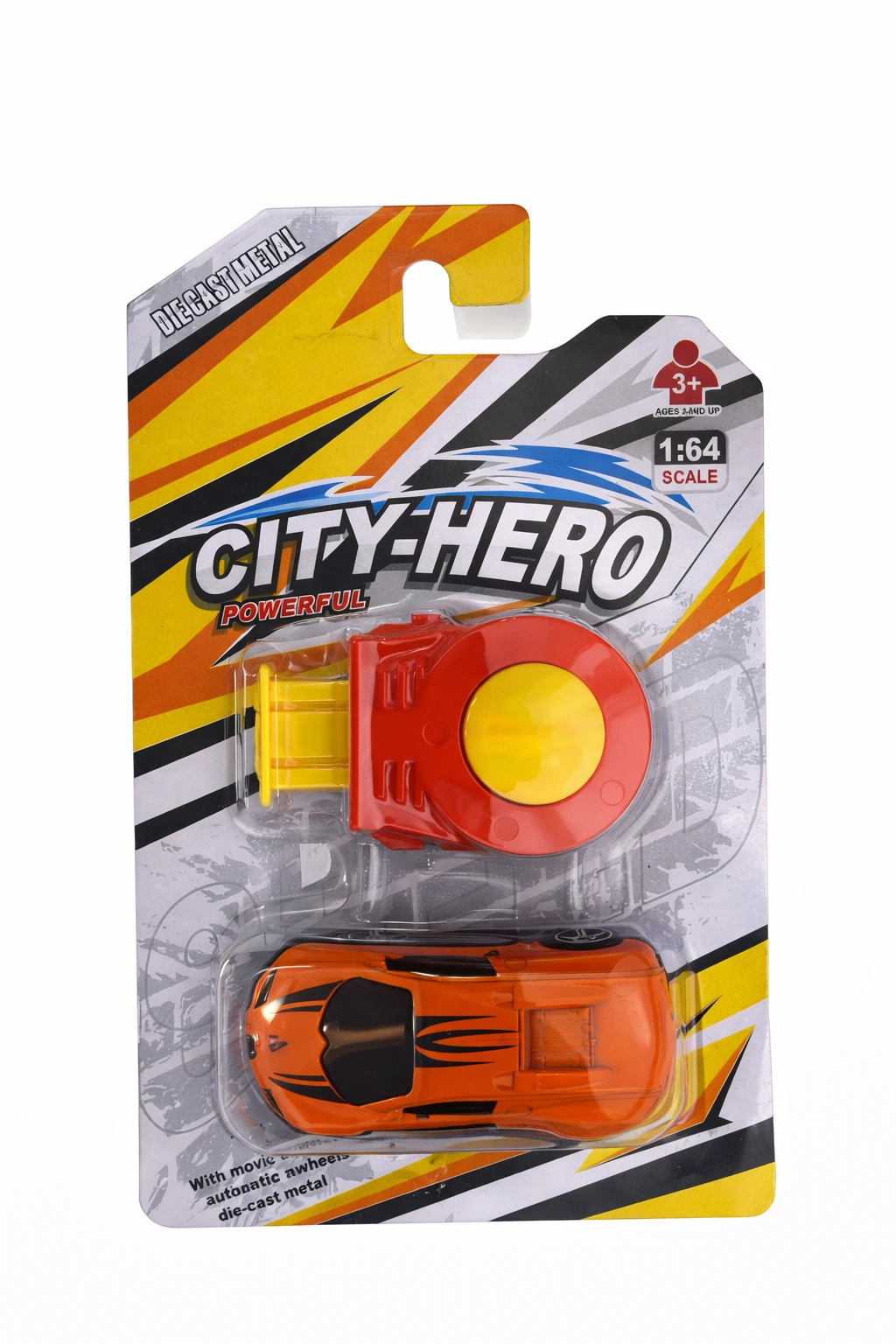 Metal Die Cast Launcher Car Toy (Orange)
