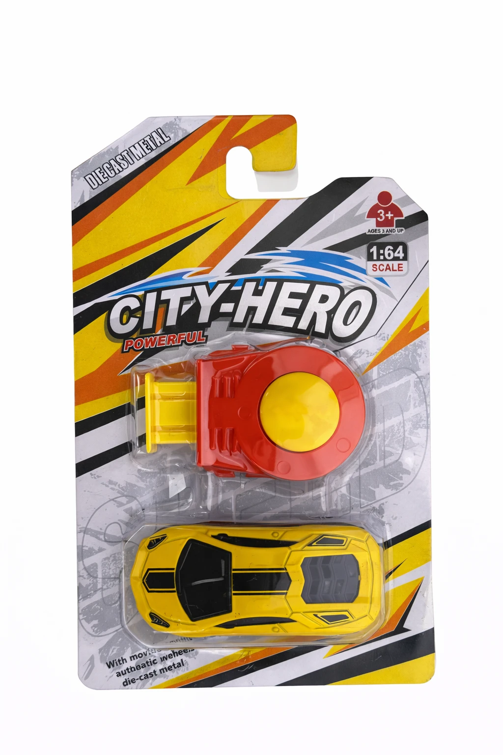 Metal Die Cast Launcher Car Toy (Yellow)