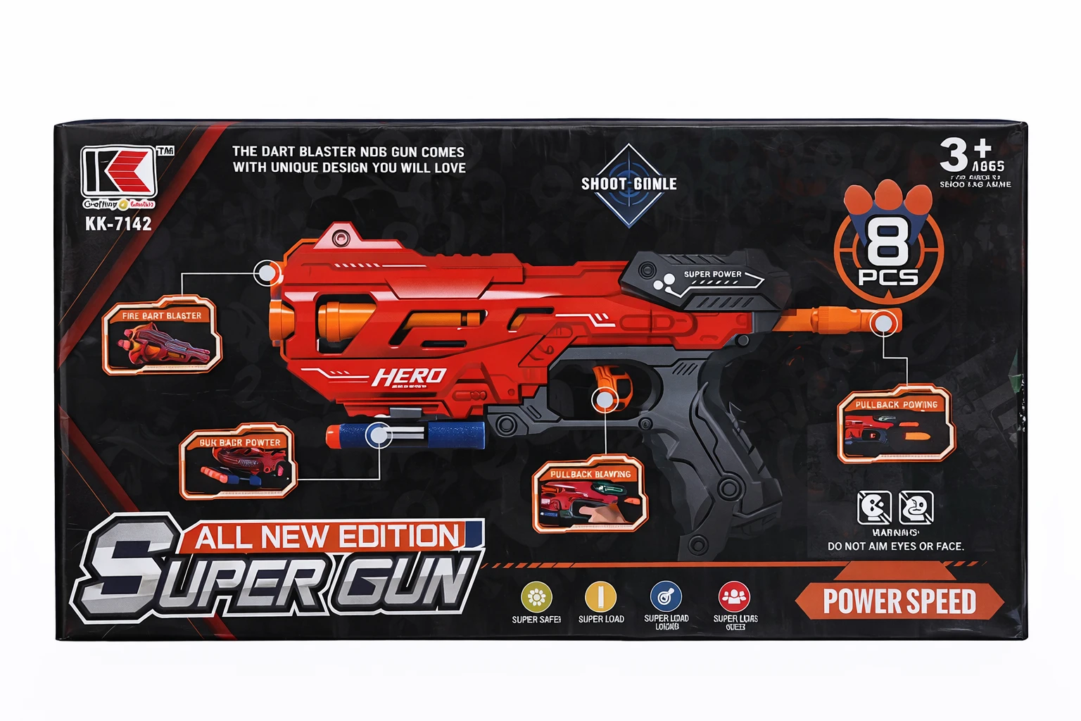 Crafting smiles High Speed Soft Lightening Bullet Gun