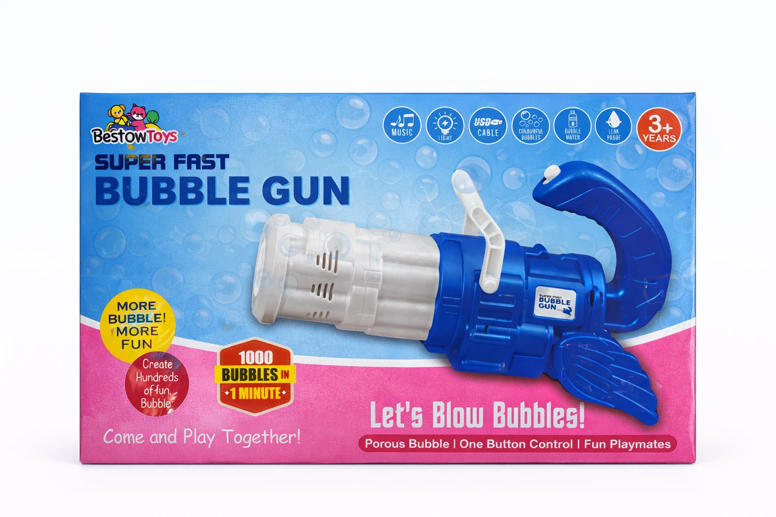 Bestow Toys Super fast bubble gun