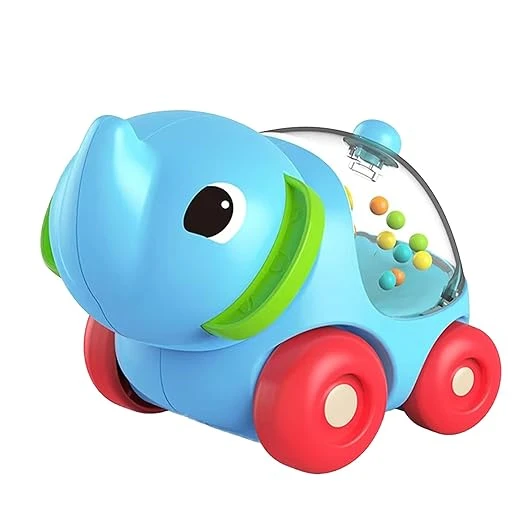 ToyBharat Pop Pop Elephant Free Wheel Toy - Multicolor