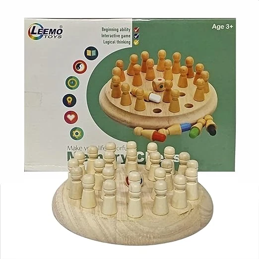 Leemo Chess Wooden Brain Training Montessori Game
