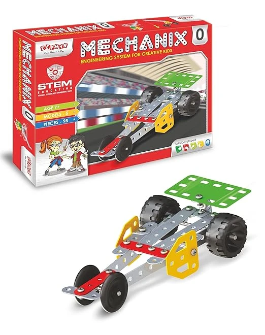 ZEPHYR MECHANIX - 0 DIY, Metal Educational, Learning, Stem, Building and Construction Toys, Multicolor