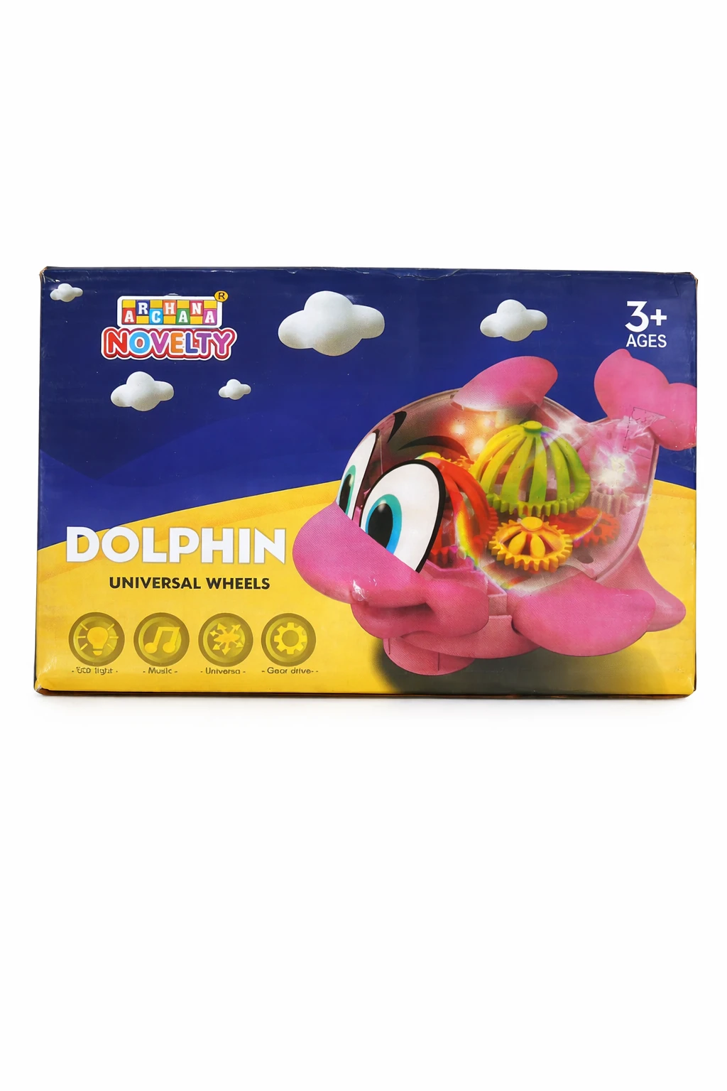 Novelty Universal Wheels Musical Dolphin Toys