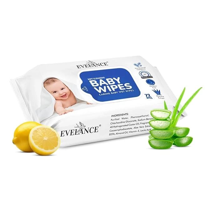 EVELANCE Soft Cleansing Baby Wet Wipes