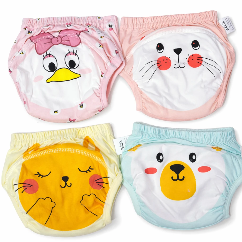 P for Panda Baby Diaper Pants | Pack of 4 S