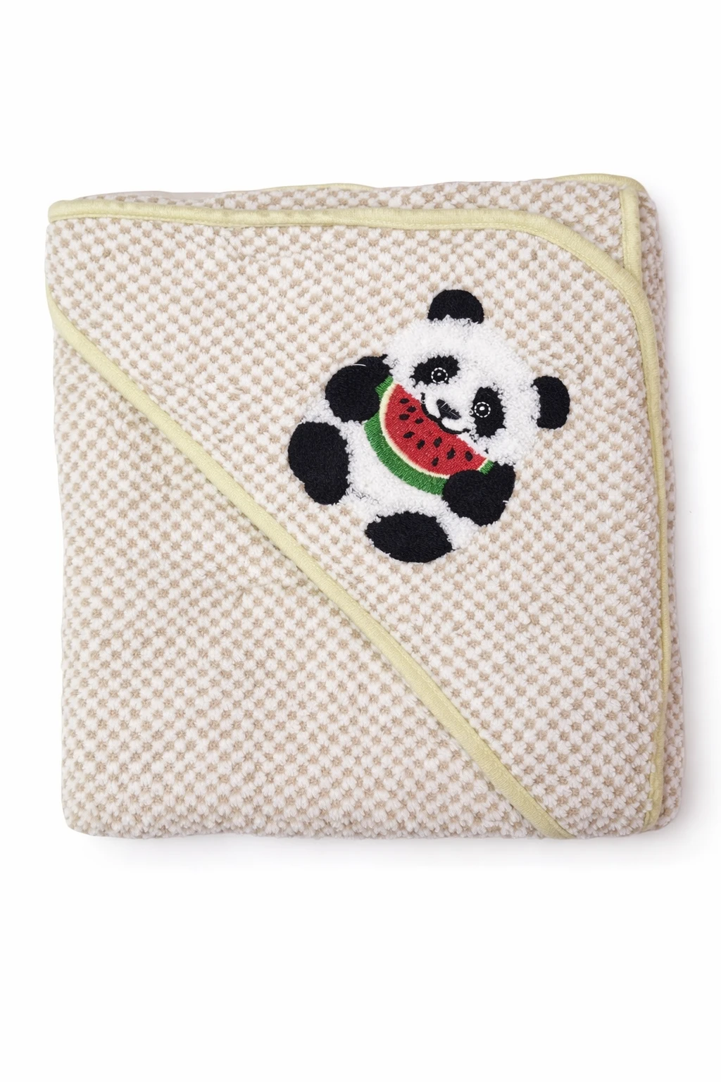 P for Panda Baby Hooded Towel – Soft & Absorbent Cotton Bath Towel