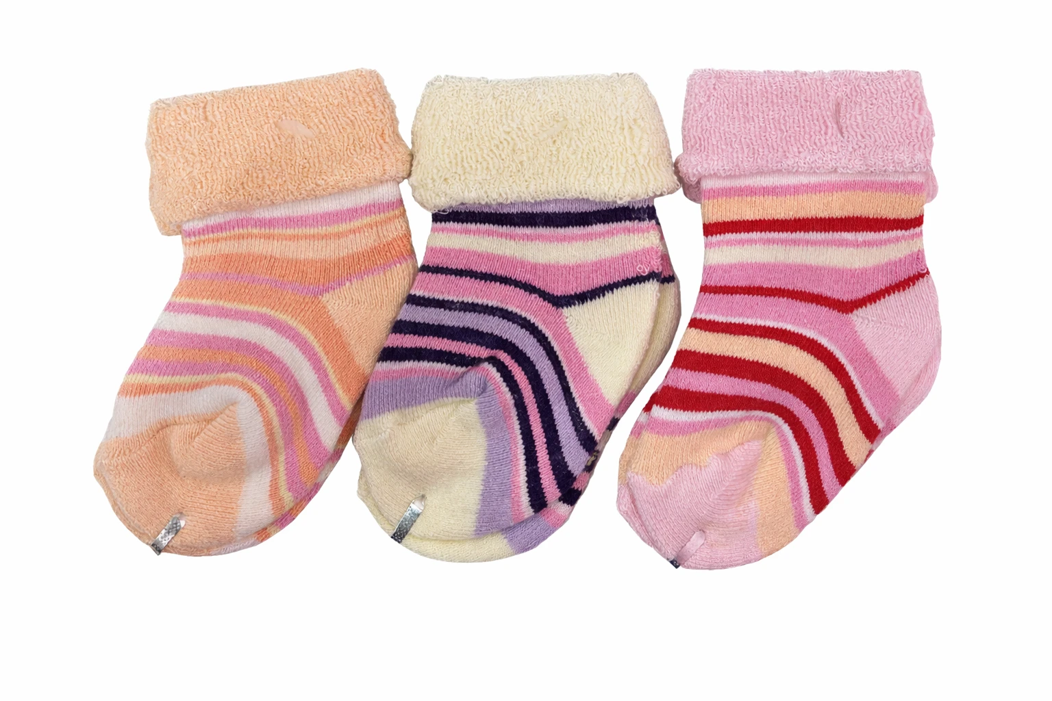 HLS Baby Socks Pack of 3 | Soft Cotton Striped Socks for Infants | 6–12 Months