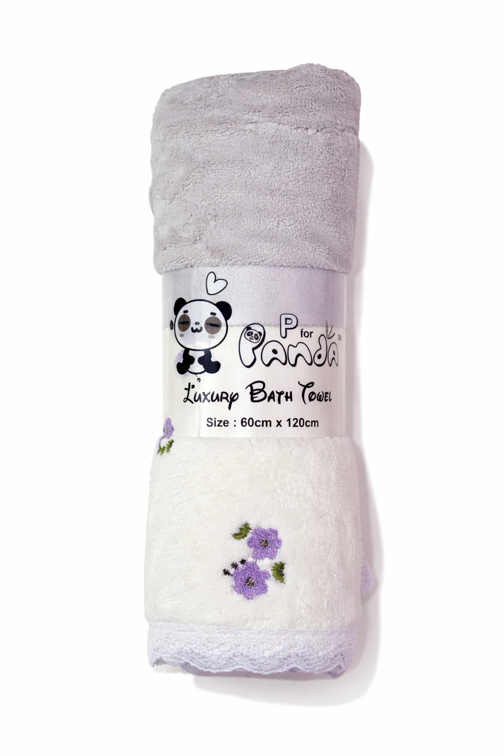P for Panda Luxury Bath Towel