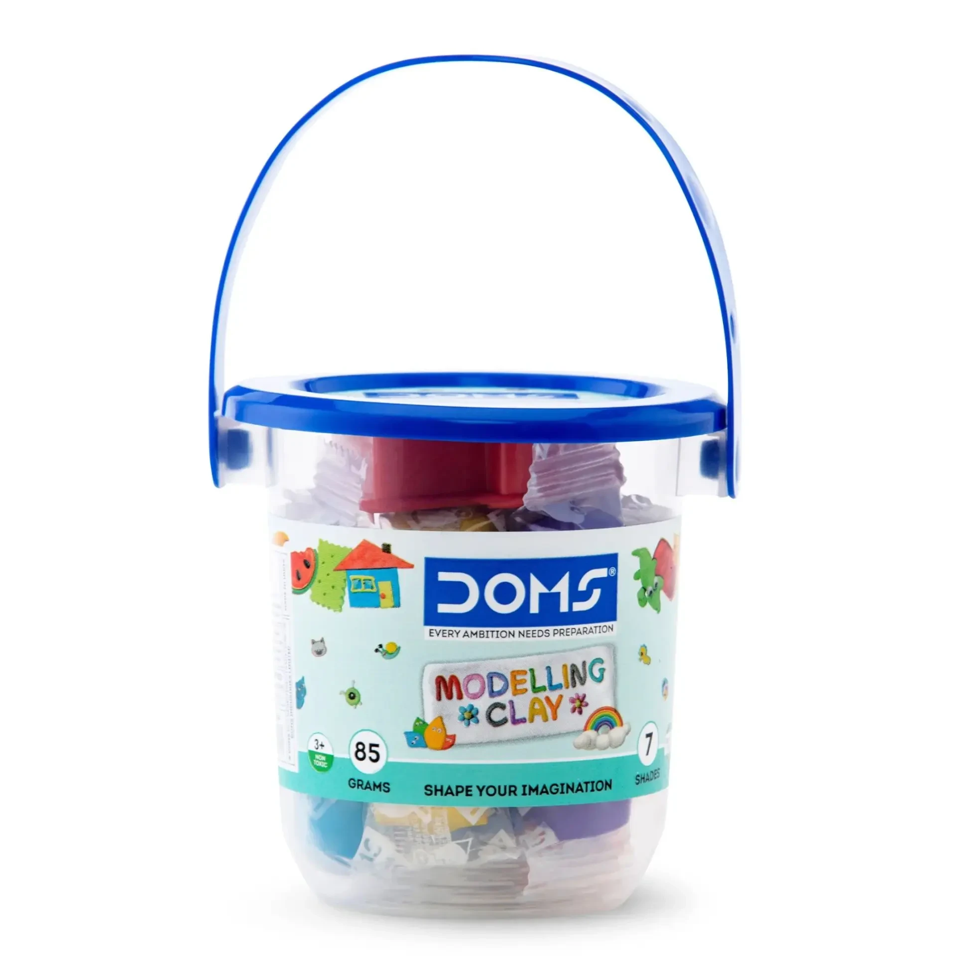 DOMS Modelling Clay Bucket – 7 Shades
