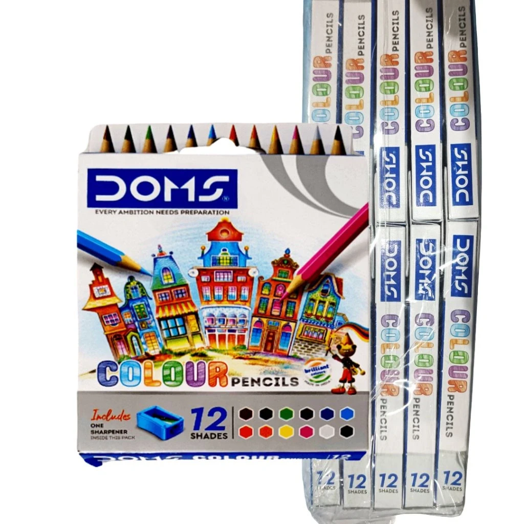 Doms Colour pencils 12 assorted shades