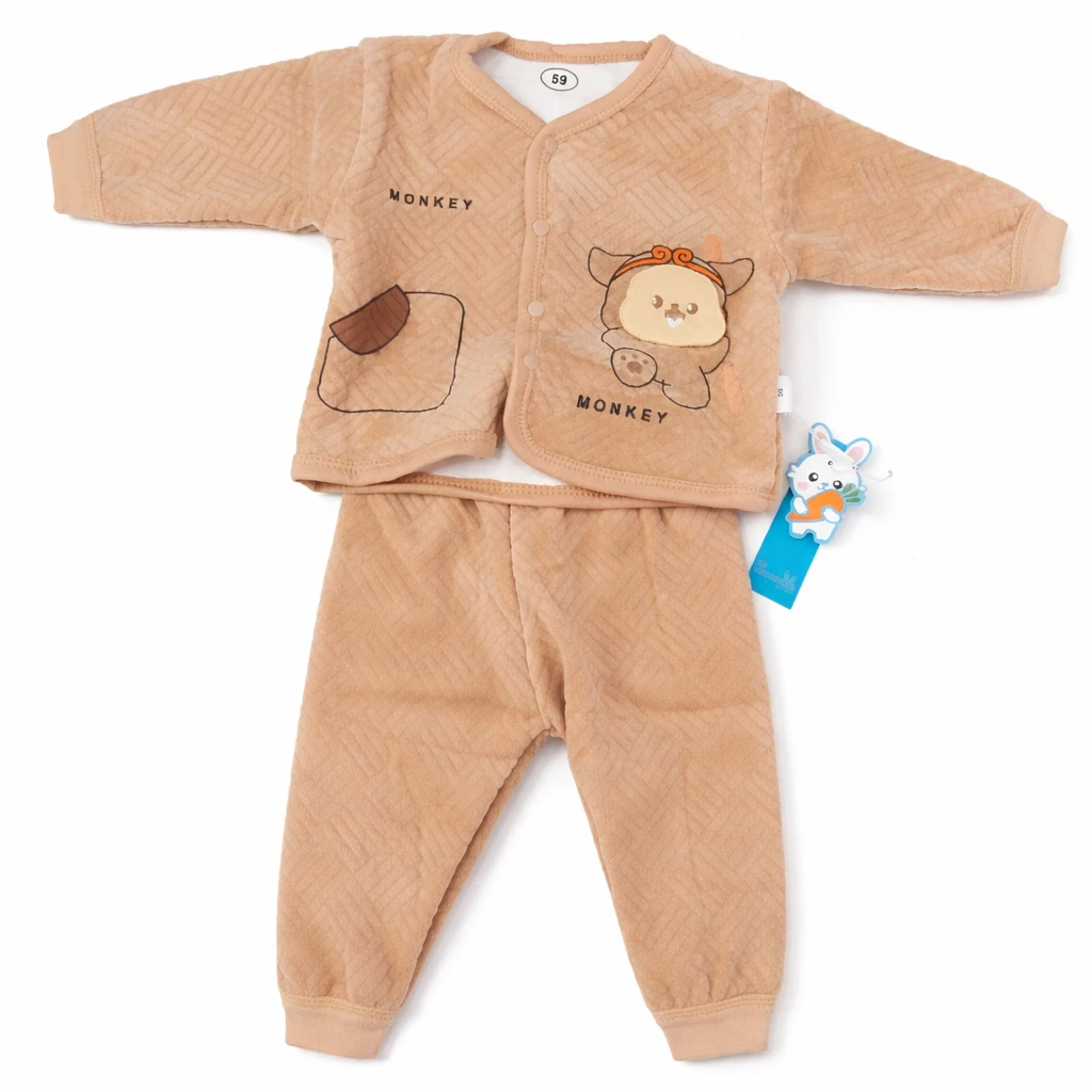 Little Bunny Organic Cotton Baby Woolen Shirt & Pajama – Size 59