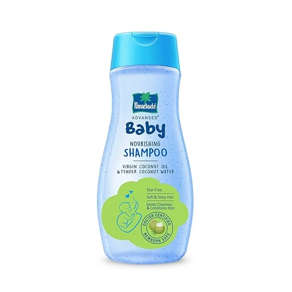 Parachute Advansed Baby Shampoo for Kids |Clear| Doctor Certified | Tear Free | Tender Coconut Water & Virgin Coconut Oil | Soft & Shiny Hair | 200ml